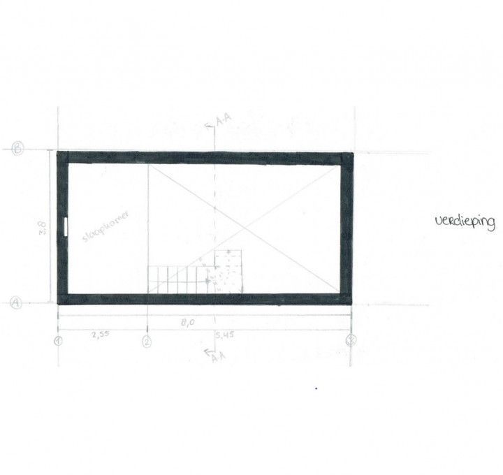 tiny house plattegrond verdieping