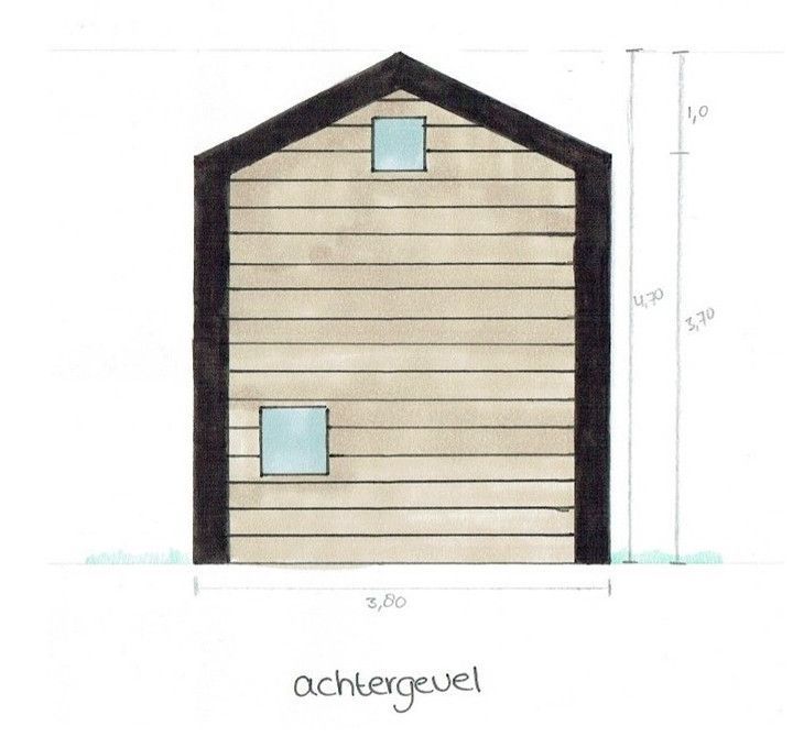 tiny house achtergevel